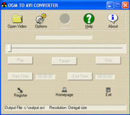 OGM to AVI Converter screenshot